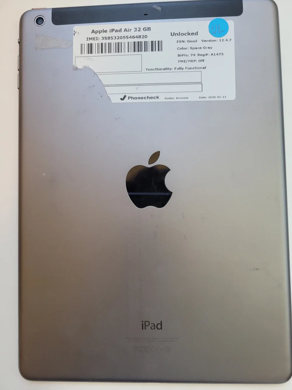 Apple iPad Air 1st Gen Cellular- Black Used **AJ** 32 GB